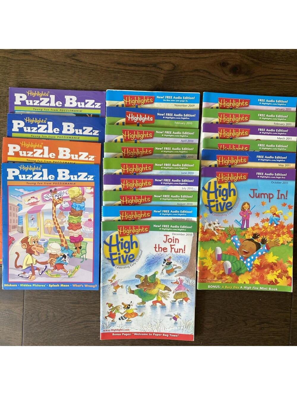 LOT OF 19 Highlights Magazines For Children, 2007-2011, Preowned, Good Condition